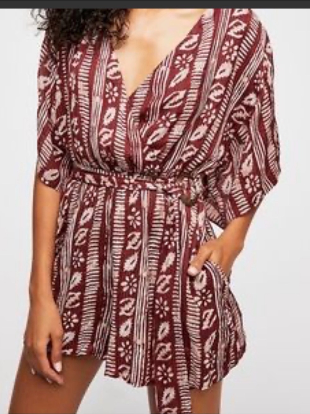 Free People “Put A Ring On It” Printed Romper – Small